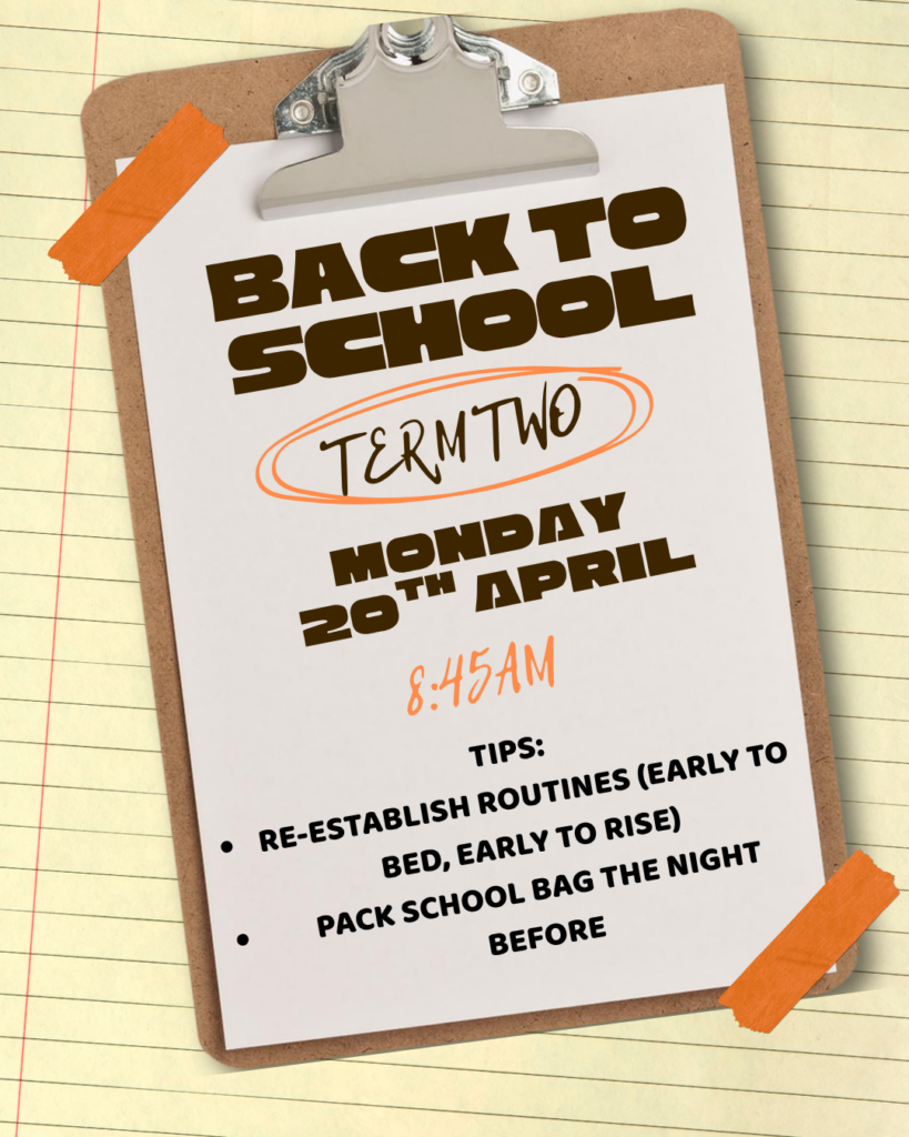2026 Back to School Term One