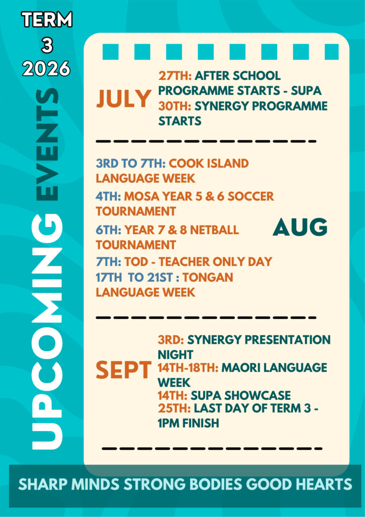 2026 Term 3 Upcoming Events